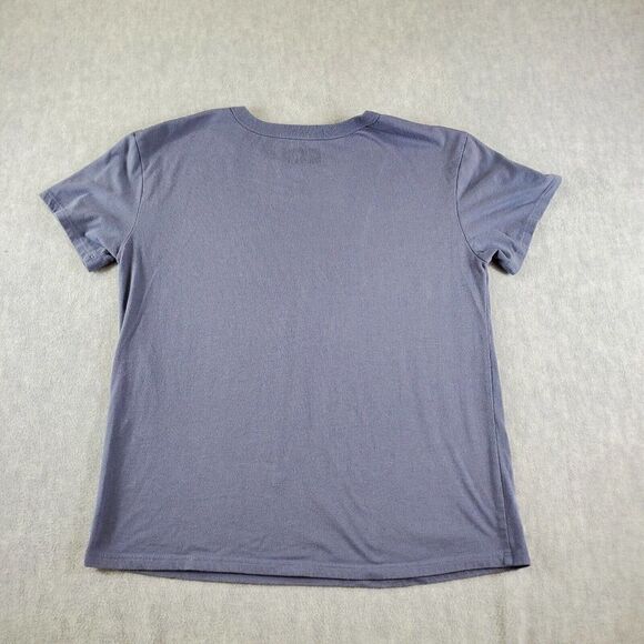 MTV Shirt Womens Large Grey Flower Print Music Television Short Sleeve Tee - Picture 7 of 8